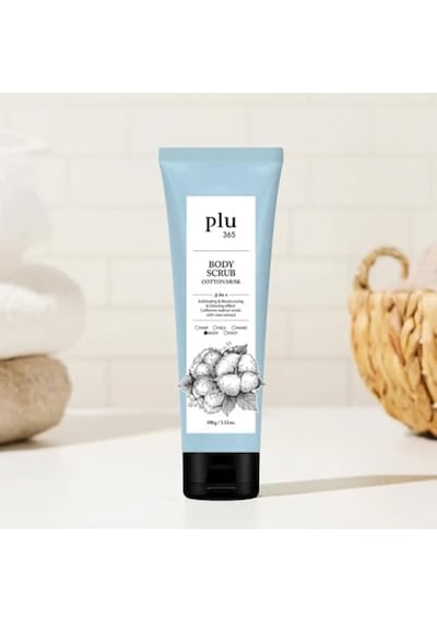 Plu 365 Body Scrub Cotton Musk 100 Gr Pamuk Çiçekli Vücut Peelingi