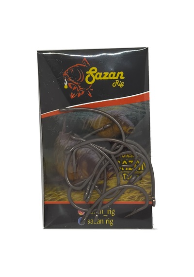 Sazan Avı Kurv Shank Model Teflon Siyah Delikli Olta Iğnesi No:2