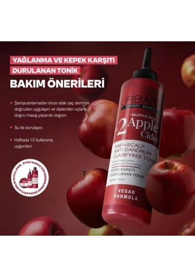 Elma Sirkesi Özlü Tonik 200 Ml Saç Bakımı İçin