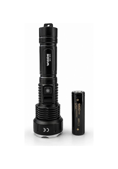 Wison Ws-7878 30watt 3000 Lümen Uzun Menzilli Usb Type-c Şarjlı El Feneri Çok Renkli
