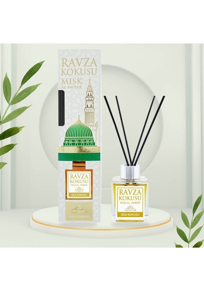 Medine Ravza - Bambu Çubuklu Ortam Kokusu 100 Ml. Amber - Anti-Stres - Bahçe Gülü - Beyaz Sabun - Pudra - Sandal Ağacı - Yasemin Medine Ravza - Bambu Çubuklu Ortam Kokusu 100 Ml. Amber - Anti-Stres - Bahçe Gülü - Beyaz Sabun - Pudra - Sandal Ağacı - Yasemin