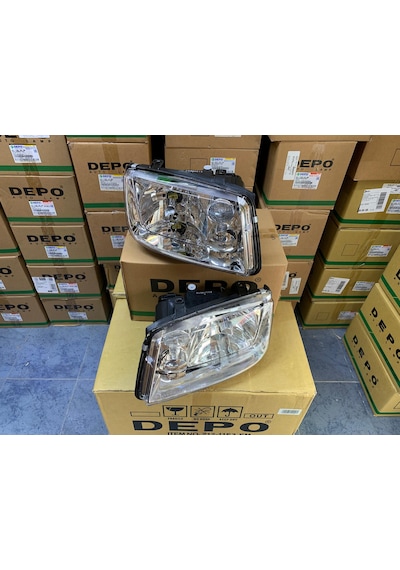 Vw Bora 1997-2004 Arası Depo Sağ Ve Sol Far Takım Sissiz Tip 1j5941017be / 1j5941018be