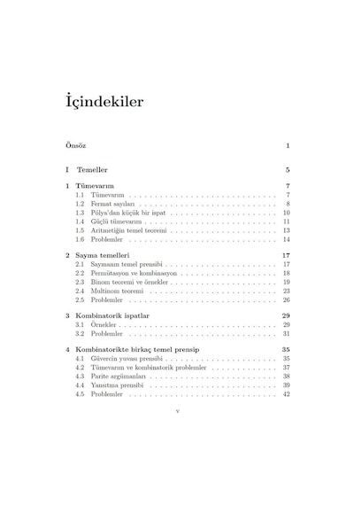 Ayrık Matematikte Seçme Konular 1