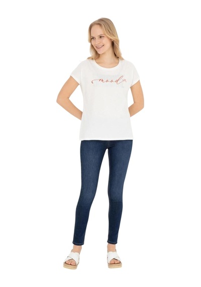 U.S. Polo Assn. Kadın T-shirt 1832018 Ekru