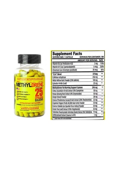 Cloma Methyldrene Fat Burner Eca Stack 100 Capsul