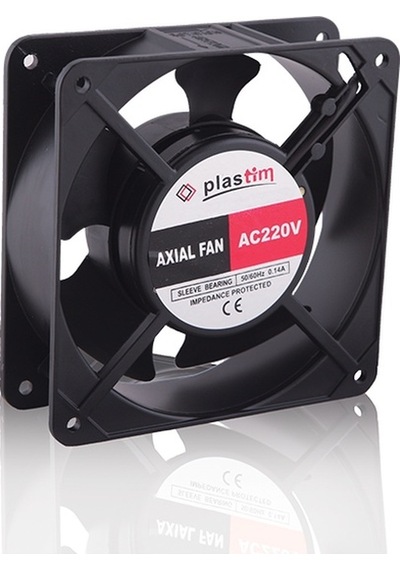 Plastim Pf12038B 120X120X38Mm Monafaze 220V 2700 Rpm Soğutucu Fan