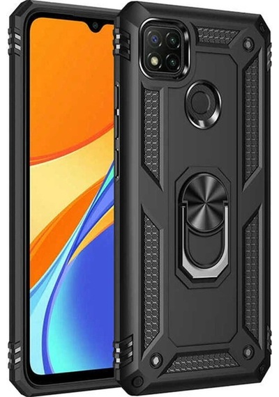 Xiaomi Redmi 9c Kılıf Zore Vega Kapak Siyah