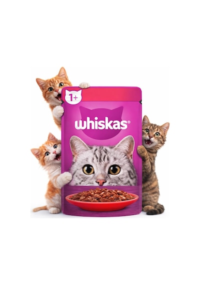 Whiskas Sığırlı Poşet Yaş Mama 85 G 6 Adet