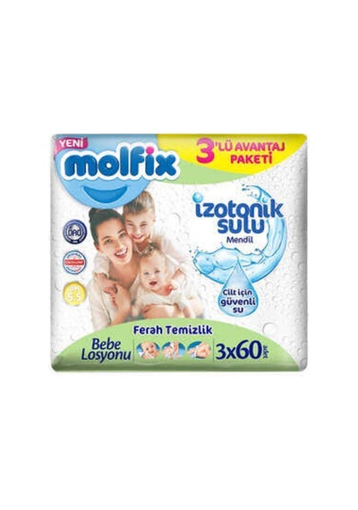 İzotonik Sulu Mendil Ferah 60 Lı X3 Adet 3'lü Set