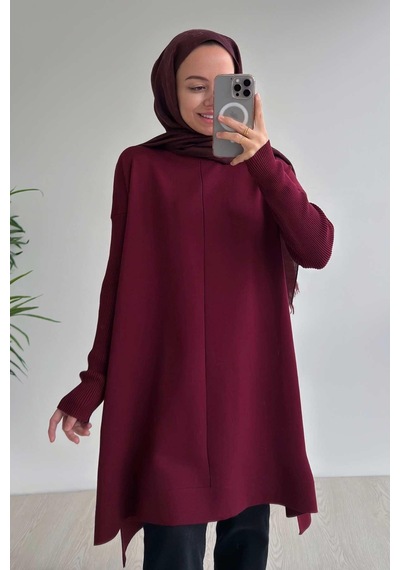 Kahijab Mira Merserize Tunik - Bordo