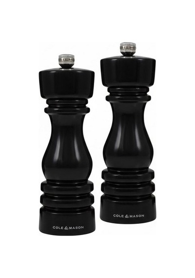 Cole & Mason H233098 London Parlak Siyah Tuz Ve Biber Değirmenleri 180mm Çok Renkli