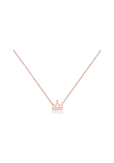 Cosar Silver 925 Ayar Zirkon Taşlı Kolye Rose