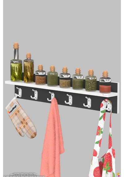 Kedi 18 Kancalı Mutfak Askısı 3'lü Set 76,4x19 Cm - Şık Tasarım, Çok Amaçlı Düzenleyici Ve Yer Tasarrufu Gri Kedi 18 Kancalı Mutfak Askısı 3'lü Set 76,4x19 Cm - Şık Tasarım, Çok Amaçlı Düzenleyici Ve Yer Tasarrufu Gri