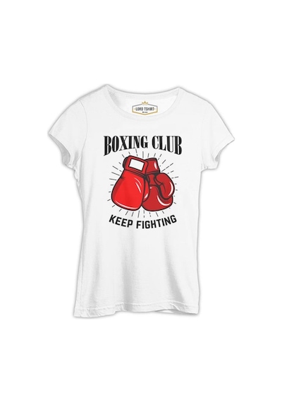 Boks Kulübü - Fight Beyaz Bayan Tshirt