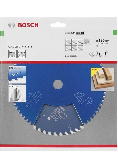 Bosch Expert Serisi Ahşap için Daire Testere Bıçağı 190*30 mm 48 Diş