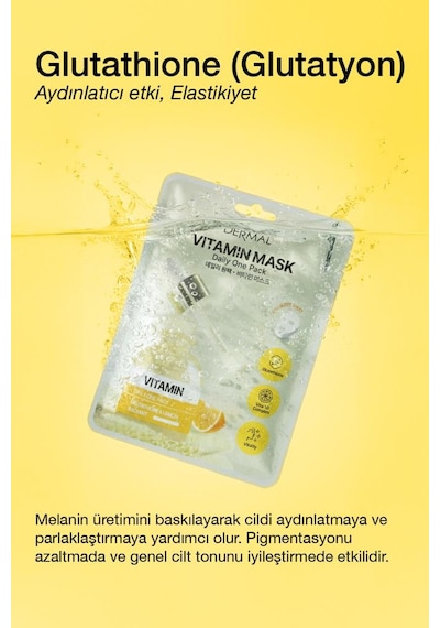 Dermal Kuru Ve Yorgun Ciltler İçin Nemlendrici Ve Canlandırıcı Kore Maskesi 23 Gr