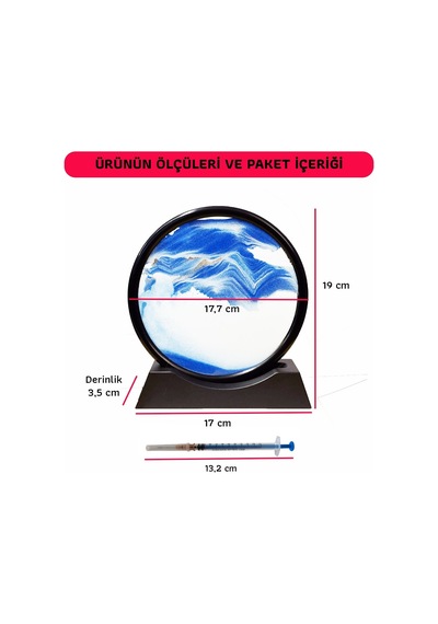 Upway Sandscape 3d Kum Sanatı Saati Huzur Ve Estetik Bir Arada Hediyelik