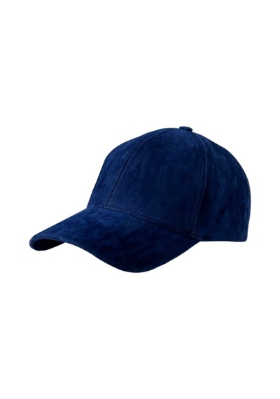 Unisex Vegan Süet Şapka Lacivert