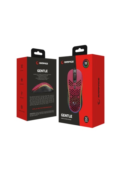 Rampage Mx-r85 Gentle 6400dpi Kırmızı Rgb Ledli Süper Hafif Makro