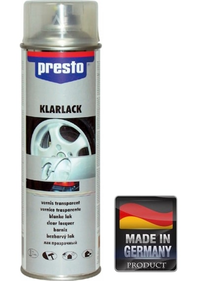 Presto Akrilik Sprey Vernik 500ml Şeffaf