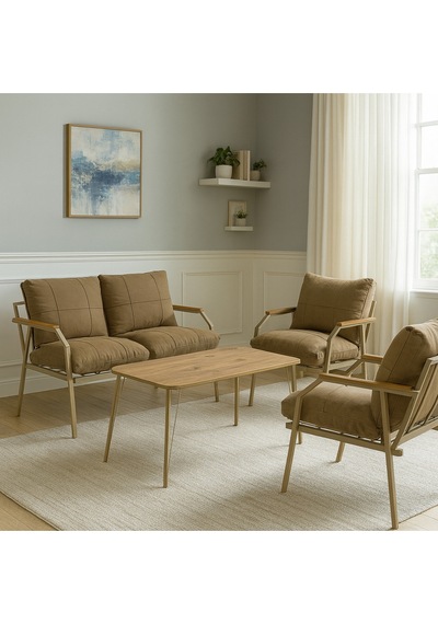 Ard & Garden Linda Cappuccino 211 Masalı Kahverengi Fermuarlı Bahçe Balkon Takımı,cafe-metal Kanepe Koltuk Takımı Kahverengi Ard & Garden Linda Cappuccino 211 Masalı Kahverengi Fermuarlı Bahçe Balkon Takımı,cafe-metal Kanepe Koltuk Takımı Kahverengi