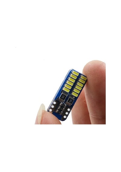 T10 Led 24 Ledli Mini Yassı Park Plaka İç Aydınlatma Beyaz 2 Adet T10 Led 24 Ledli Mini Yassı Park Plaka İç Aydınlatma Beyaz 2 Adet