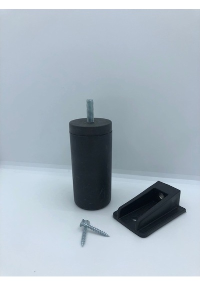 Karakoçaksesuar Plastik, Siyah 9,5 Cm-15 Cm Ayarlı Gizli Ayak (5 Adet)