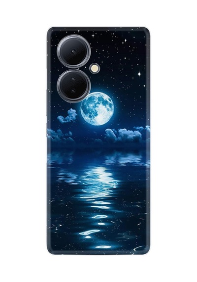 Vivo V29 Lite Kılıf Resimli Desenli Baskılı Silikon Night Moon 1133