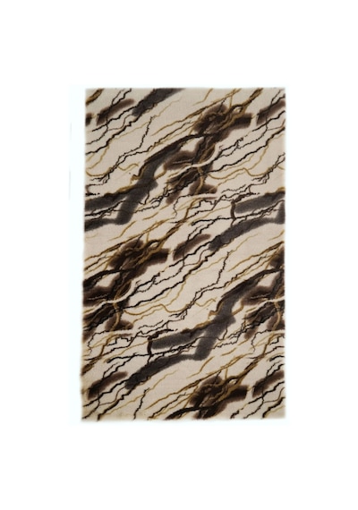 Prizma Halı Marble Peluş Halı Kahve Düz Kesim