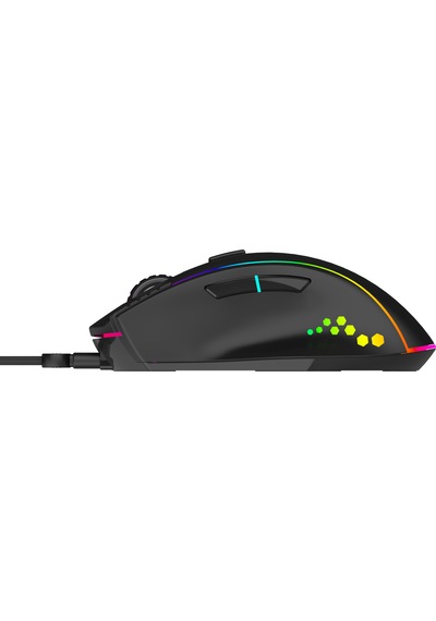 Blueforce Luxor Makro Atamalı Gaming Gamer Rgb Oyuncu Mouse 12800dpi Siyah Driver Mevcut