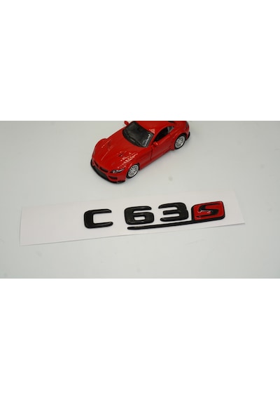 C 63 S Bagaj Parlak Siyah ABS 3M 3D Yazı Logo