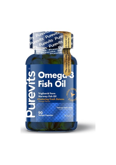 Purevits Omega-3 Fish Oil Takviye Edici Gıda 90 Kapsül