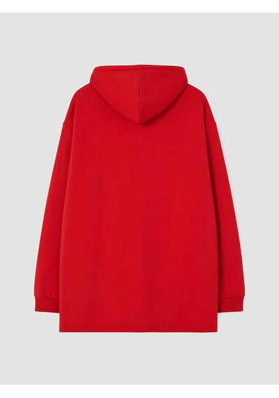 Lcw Curve Kırmızı Büyük Beden Kadın Hoodie
