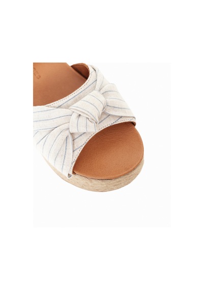 Yargıcı Kumaş Bantlı Espadril Sandalet 26ykay4021x 057 Taba