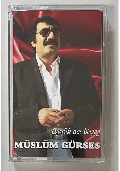 Müslüm Gürses Ayrılık Acı Birşey Kaset Orjinal Dönem Baskı Kaset