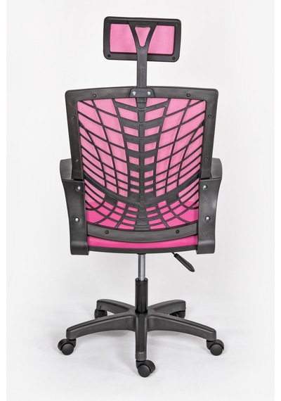 Jasmina File Sırtlı Ergonomik Ofis Ve Personel Koltuğu Pembe