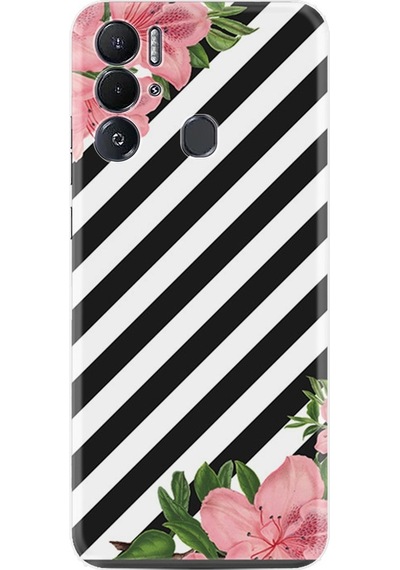 Tecno Pova Neo Kilif Resimli Silikon Strip Flowers 2 1409 557178978