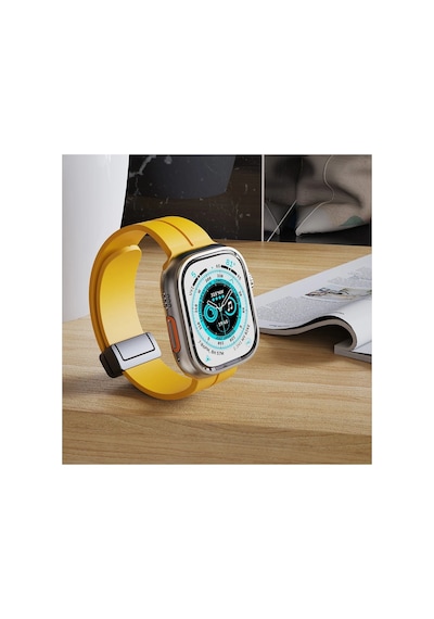 Newface - 426 - Apple Watch Uyumlu 42mm Kr412 Elegance Stylısh Kordon - Csmo-tex - - Pudra