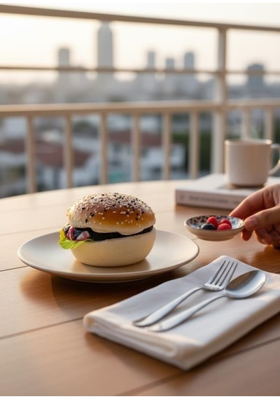Yapay Burger Etburger Yumuşak Dokulu 10cm Sarı