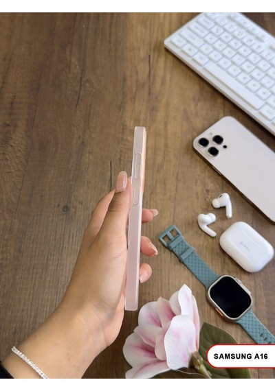Samsung Galaxy A16 Uyumlu Mat Sert Klein Kılıf Beyaz