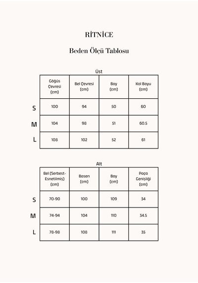 Ritnice Kadın Soren Şardonlu Kahverengi Alt Üst Eşofman Takımı
