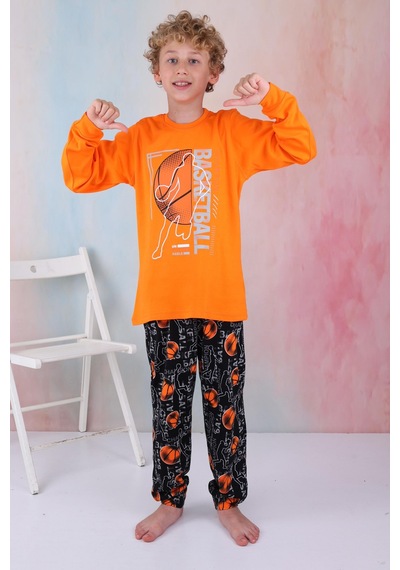 Yeni Sezon Erkek Çocuk Gez Garson Basketball Uzun Kollu Pamuk İnterlok Pijama Takımı 5154-turuncu Turuncu Yeni Sezon Erkek Çocuk Gez Garson Basketball Uzun Kollu Pamuk İnterlok Pijama Takımı 5154-turuncu Turuncu