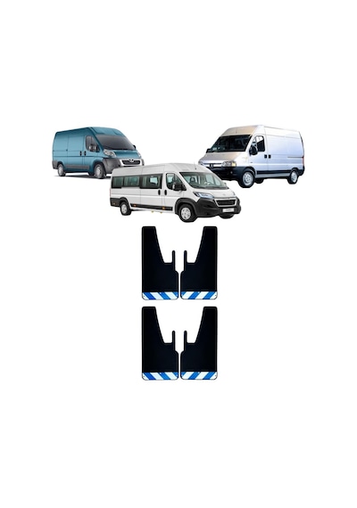 Peugeot Boxer Mavi-beyaz Fosforlu Renkli 4lü Paçalık, Çamurluk, Tozluk Peu0fx02203