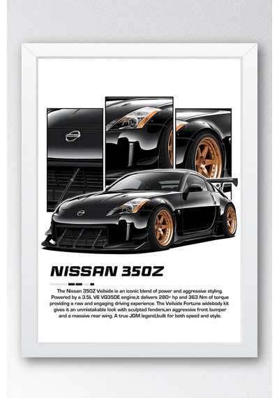 Nissan 350z Çerçeveli Tablo - Nissan Car Poster