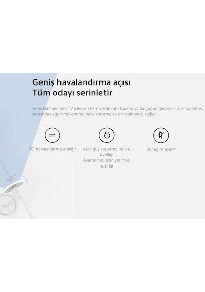 Xiaomi Mi Smart Ayaklı Vantilatör 2 Lite