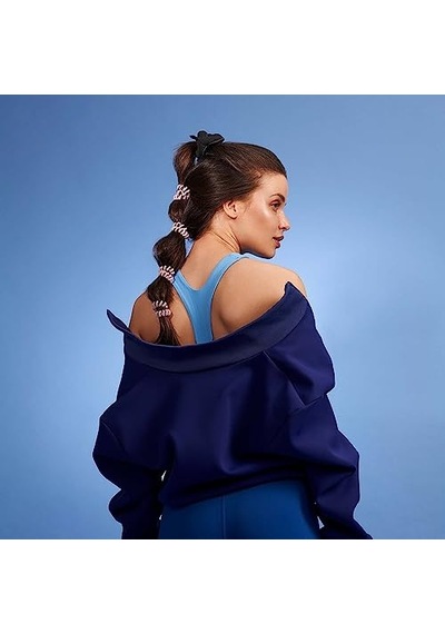 Saç Lastiği Siyah Scrunchie Power Panther Saç Lastikleri Spor Için Güçlü Tutuş Scrunchies Gri Siyah Münih İn Ka Genel