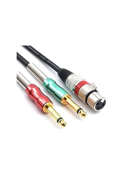 Yka Xlr Dişi 2x6.3 Mm Mono Kablo 2 Metre