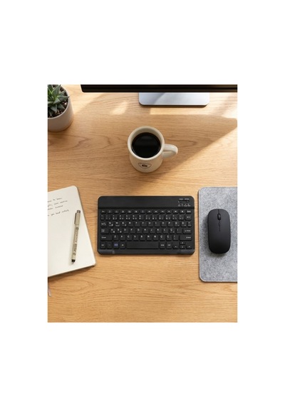 Kablosuz Klavye Ve Mouse Kombosu Bluetooth Uyumlu Sessiz Set - Hs08377756-7086 Renkli