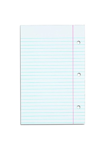 Çizgili Delikli Filler Kağıt - 100 Yaprak/paket, 21.6 X 14 Cm 124-Pembe