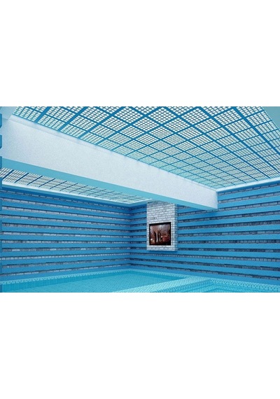 Dekoratif Tavan Paneli Labirent Beyaz - 60X60Cm